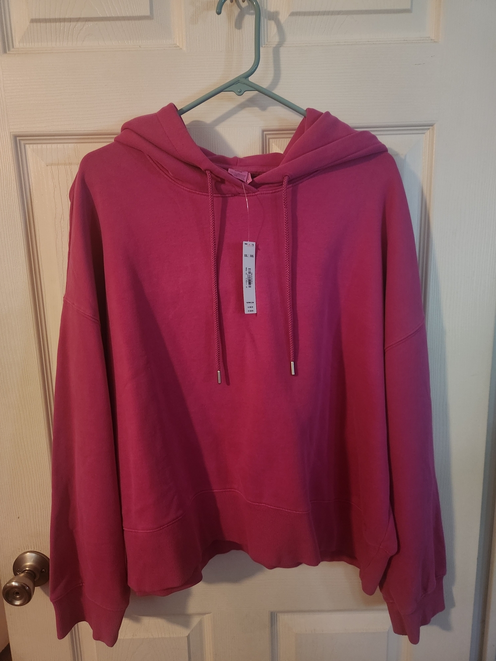 PINK Victoria's Secret Hot Pink Hooded Sweatshirt